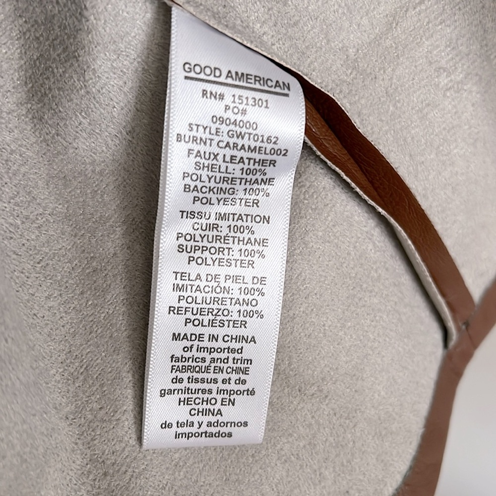 Good American Faux Leather Top - Picture 5 of 6